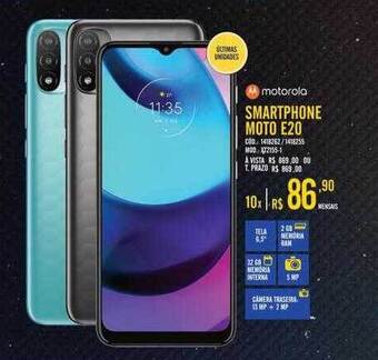 Zema Motorola smartphone moto e20 oferta