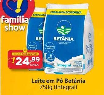 Super Show Leite em pó betânia integral oferta