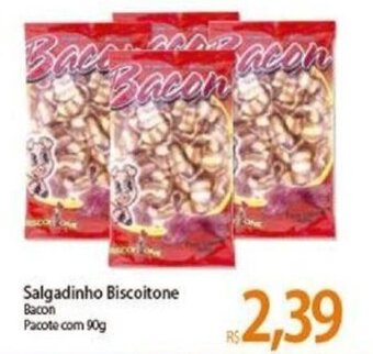 Atacadão Salgadinho Biscoitone Bacon 90g oferta