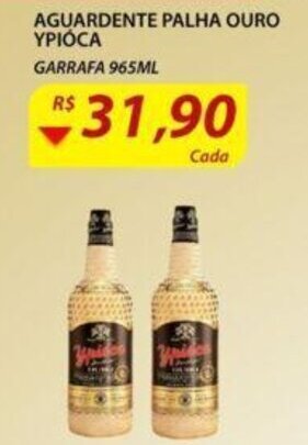 Aguardente Palha ouro Ypioca 965ml