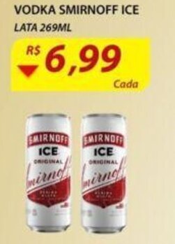 Assaí Atacadista Vodka Smirnoff Ice lata 269ml oferta