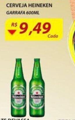 Assaí Atacadista Cerveja Heineken Garrafa 600ml oferta