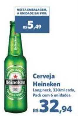 Sam's Club Cerveja Heineken 330ml oferta