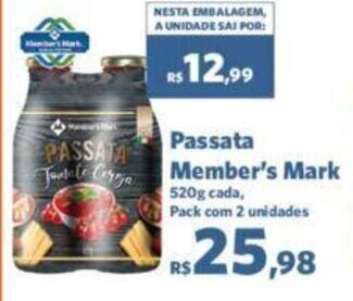 Sam's Club Passata Member's Mark 520g oferta