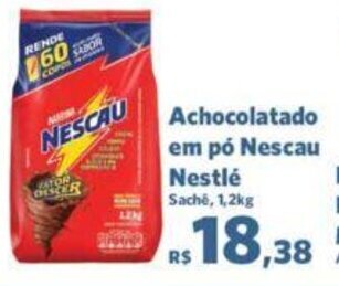 Sam's Club Achocolatado em pó Nescau Nestlé 1.2kg oferta