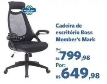 Sam's Club Cadeira de escritorio Boss Member;s Mark oferta