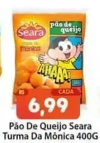 Rede Sol Pão de Queijo Seara Turma da Monica 400g oferta