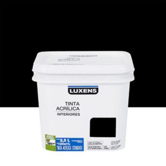 Leroy Merlin Tinta acrílica fosca standard interior preto 2,5 l luxens oferta
