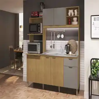 Cozinha dalia new compacta com 6 portas 1 gaveta cadorin