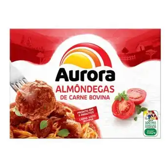 X Supermercados Almôndegas de carne bovina aurora 500g oferta