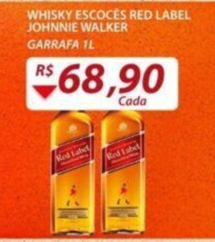 Assaí Atacadista Whisky Escoces Red Label Johnnie Walker 1L oferta