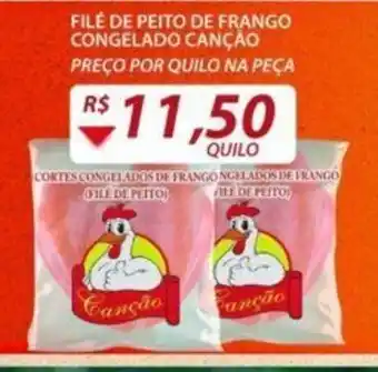 Assaí Atacadista Filé de peito de frango Congelado Canção 1kg oferta