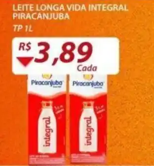 Assaí Atacadista Leite Longa vida vida Integral Piracanjuba 1L oferta
