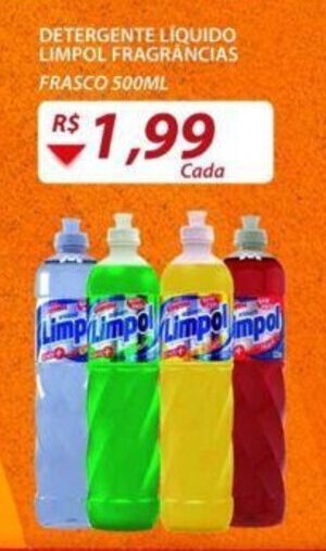 Assaí Atacadista Detergente Liquido Limpol Fragrancias 500ml oferta