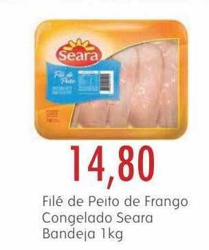 Epa Filé de peito de frango congelado seara bandeja oferta