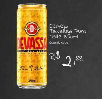 Giassi Supermercados Cerveja devassa puro malte oferta