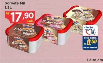 Bramil Supermercados Sorvete mil oferta