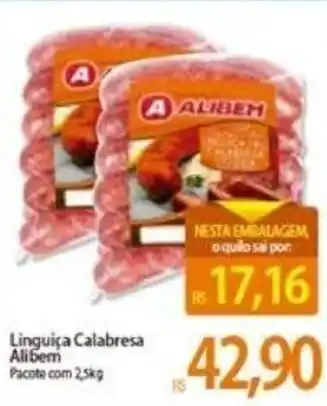 Atacadão Linguiça calabresa Alibem 2.5kg oferta