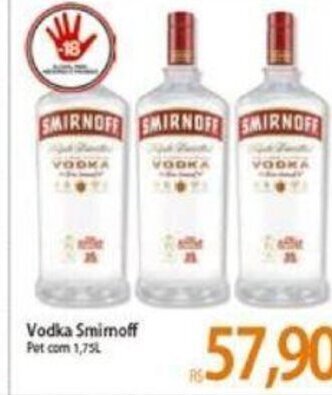 Atacadão Vodka Smirnoff 1.75L oferta