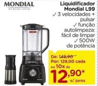 Carrefour Liquidificador Mondial L99 oferta