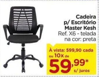 Carrefour Cadeira p/ Escritorio Master Kesh oferta