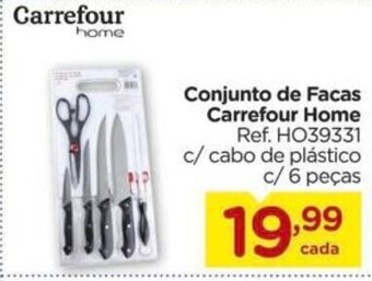 Carrefour Conjunto de facas Carrefour Home oferta