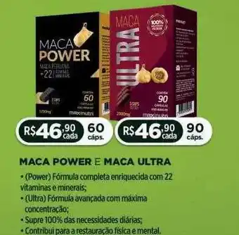 Hiper Farma Maca power e maca ultra oferta
