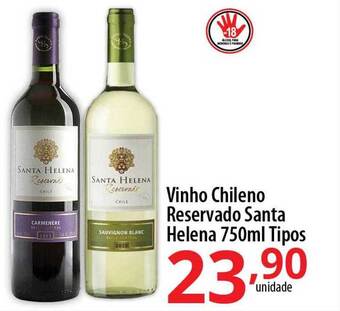 Akki Atacadista Vinho chileno reservado santa helena tipos oferta