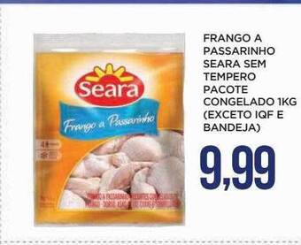 Apoio Mineiro Frango a passarinho seara sem tempero pacote congelado exceto iqf e bandeja oferta