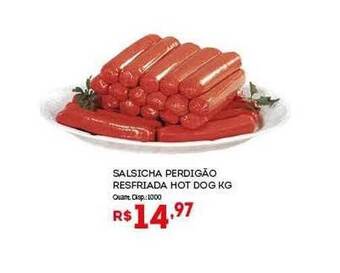 Bistek Supermercados Salsicha perdigão resfriada hot dog kg oferta
