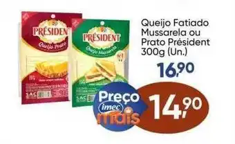 Imec Supermercados Queijo fatiado mussarela ou prato président oferta