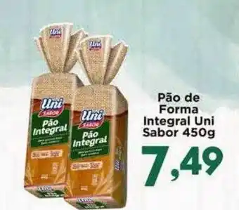 Confiança Supermercados Pão de forma integral uni sabor oferta