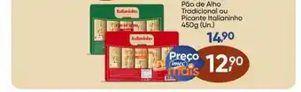 Imec Supermercados Pão de alho tradicional ou picante italianinho oferta