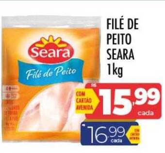 Supermercados Avenida Filé de peito seara oferta