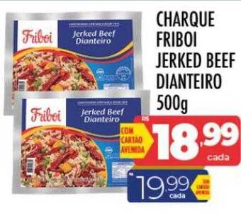 Supermercados Avenida Charque friboi jerked beef dianteiro oferta