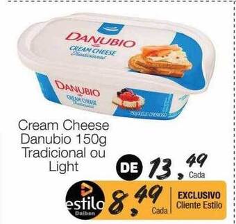 Supermercado Dalben Cream cheese danubio tradicional ou light oferta