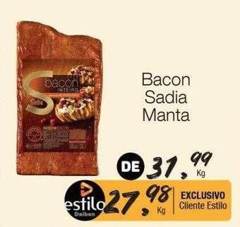 Supermercado Dalben Bacon sadia manta oferta