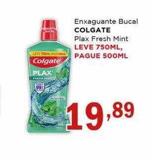 Supermercados Mundial Enxaguante bucal colgate plax fresh mint oferta