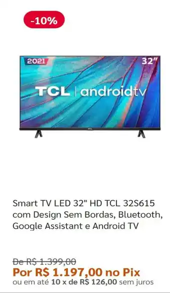 Smart TV Led 32" HD TCL