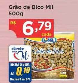 Bramil Supermercados Grão de bico mil oferta