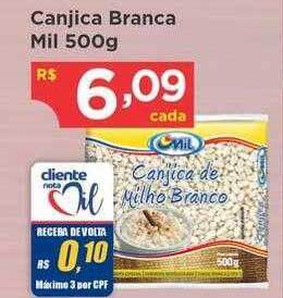 Bramil Supermercados Canjica branca mil oferta