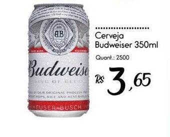 Giassi Supermercados Cerveja budweiser oferta