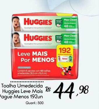 Giassi Supermercados Toalha umedecida huggies oferta