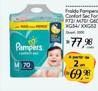 Giassi Supermercados Fralda pampers confort sec fortbag oferta