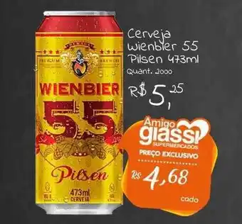 Giassi Supermercados Cerveja wienbier 55 pilsen oferta