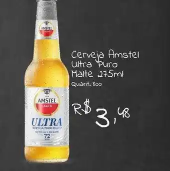 Giassi Supermercados Cerveja amstel ultra puro malte oferta