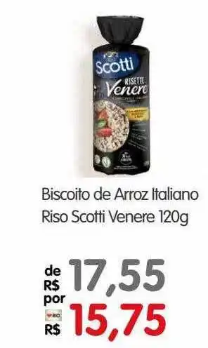 Zona Sul Biscoito de arroz italiano riso scotti venere oferta