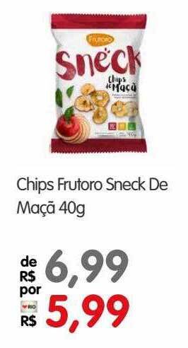 Zona Sul Chips frutoro sneck de maçã oferta
