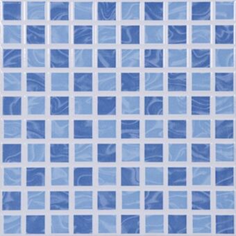 Revestimento para piscina aquarela azul 25x25cm porto ferreira
