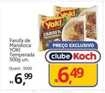 Supermercados Koch Farofa de mandioca yoki temperada oferta